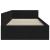 Cadru de pat colțar cu headboard Negru 90 x 200 cm GartenMobel Dekor