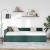 Cadru de pat colțar cu headboard Verde închis 90 x 200 cm GartenMobel Dekor