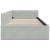 Cadru de pat colțar Altele cu headboard Gri deschis 80 x 200 cm GartenMobel Dekor