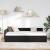 Cadru de pat colțar Altele cu headboard Negru 80 x 200 cm GartenMobel Dekor
