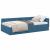Cadru de pat colțar Altele cu headboard albastru 90 x 190 cm GartenMobel Dekor
