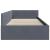 Cadru de pat colțar Altele cu headboard Gri închis 90 x 190 cm GartenMobel Dekor
