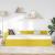 Cadru de pat colțar Altele cu headboard Galben 90 x 190 cm GartenMobel Dekor