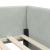 Cadru de pat colțar Altele cu headboard Gri deschis 90 x 200 cm GartenMobel Dekor
