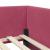 Cadru de pat colțar Altele cu headboard bordo 90 x 200 cm GartenMobel Dekor