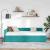 Cadru de pat colțar Altele cu headboard Turcoaz 90 x 200 cm GartenMobel Dekor