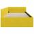 Cadru de pat colțar Altele cu headboard Galben 100 x 200 cm GartenMobel Dekor
