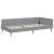 Cadru de pat colțar Altele cu headboard Gri deschis 90 x 190 cm GartenMobel Dekor