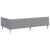 Cadru de pat colțar Altele cu headboard Gri deschis 90 x 190 cm GartenMobel Dekor