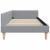 Cadru de pat colțar Altele cu headboard Gri deschis 90 x 190 cm GartenMobel Dekor
