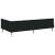 Cadru de pat colțar Altele cu headboard Negru 90 x 190 cm GartenMobel Dekor