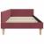 Cadru de pat colțar Altele cu headboard bordo 90 x 190 cm GartenMobel Dekor
