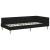 Cadru de pat colțar Altele cu headboard Negru 100 x 200 cm GartenMobel Dekor