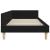 Cadru de pat colțar Altele cu headboard Negru 100 x 200 cm GartenMobel Dekor