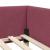 Cadru de pat colțar Altele cu headboard bordo 100 x 200 cm GartenMobel Dekor