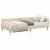 Cadru de pat colțar Altele cu headboard Crem 100 x 200 cm GartenMobel Dekor