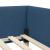 Cadru de pat colțar Altele cu headboard albastru 100 x 200 cm GartenMobel Dekor