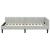 Cadru de pat colțar cu headboard Manual Gri deschis 80 x 200 cm GartenMobel Dekor