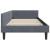 Cadru de pat colțar cu headboard Manual Gri închis 80 x 200 cm GartenMobel Dekor