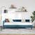 Cadru de pat colțar cu headboard Manual albastru 90 x 190 cm GartenMobel Dekor