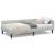 Cadru de pat colțar cu headboard Manual Gri deschis 90 x 200 cm GartenMobel Dekor