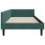Cadru de pat colțar cu headboard Verde închis 90 x 200 cm GartenMobel Dekor
