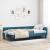 Cadru de pat colțar cu headboard Manual albastru 100 x 200 cm GartenMobel Dekor
