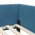 Cadru de pat colțar cu headboard Manual albastru 100 x 200 cm GartenMobel Dekor