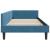 Cadru de pat colțar cu headboard Manual albastru 100 x 200 cm GartenMobel Dekor