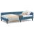 Cadru de pat colțar cu headboard Manual albastru 100 x 200 cm GartenMobel Dekor