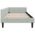 Cadru de pat colțar cu headboard Gri deschis 100 x 200 cm GartenMobel Dekor