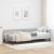 Cadru de pat colțar cu headboard Gri deschis 100 x 200 cm GartenMobel Dekor
