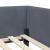 Cadru de pat colțar cu headboard Manual Gri închis 100 x 200 cm GartenMobel Dekor