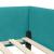 Cadru de pat colțar cu headboard Manual Turcoaz 100 x 200 cm GartenMobel Dekor