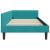 Cadru de pat colțar cu headboard Manual Turcoaz 100 x 200 cm GartenMobel Dekor