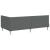 Cadru de pat colțar Altele cu headboard Gri închis 90 x 190 cm GartenMobel Dekor