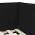 Cadru de pat colțar Altele cu headboard Negru 90 x 190 cm GartenMobel Dekor