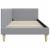 Cadru de pat colțar Altele cu headboard Gri deschis 90 x 200 cm GartenMobel Dekor