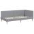 Cadru de pat colțar Altele cu headboard Gri deschis 90 x 200 cm GartenMobel Dekor