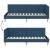 Cadru de pat colțar Altele cu headboard albastru 90 x 200 cm GartenMobel Dekor