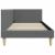 Cadru de pat colțar Altele cu headboard Gri închis 100 x 200 cm GartenMobel Dekor