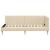 Cadru de pat colțar Altele cu headboard Crem 100 x 200 cm GartenMobel Dekor