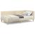 Cadru de pat colțar Altele cu headboard Crem 100 x 200 cm GartenMobel Dekor