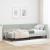 Cadru de pat colțar Altele cu headboard Gri deschis 80 x 200 cm GartenMobel Dekor