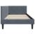 Cadru de pat colțar Altele cu headboard Gri închis 80 x 200 cm GartenMobel Dekor