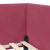 Cadru de pat colțar Altele cu headboard bordo 80 x 200 cm GartenMobel Dekor
