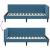 Cadru de pat colțar Altele cu headboard albastru 90 x 190 cm GartenMobel Dekor