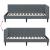 Cadru de pat colțar Altele cu headboard Gri închis 90 x 190 cm GartenMobel Dekor