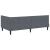 Cadru de pat colțar Altele cu headboard Gri închis 90 x 190 cm GartenMobel Dekor