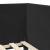 Cadru de pat colțar Altele cu headboard Negru 90 x 190 cm GartenMobel Dekor